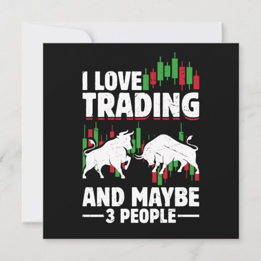 Custom Funny Trading Quote Bull & Candlestick (Front)