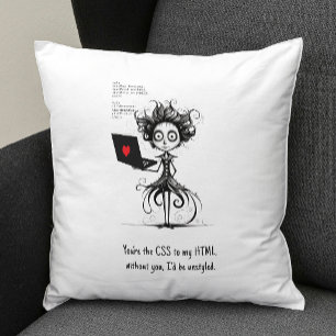 Custom Funny Valentine Pillow – CSS to HTML