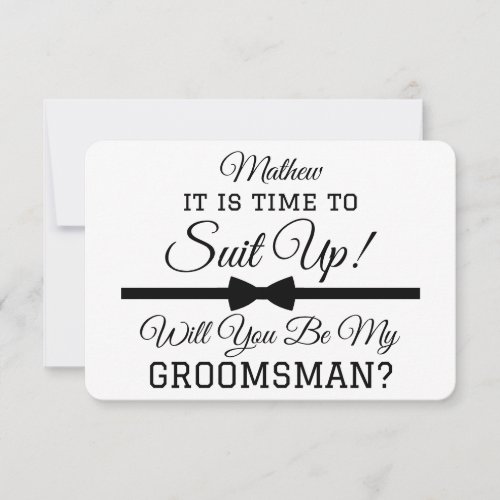 Custom Funny Wedding  Groomsmen My Groomsman Card