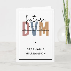 Custom Future DVM Doctor of Veterinary Medicine Card