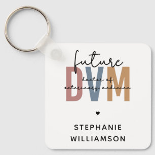 Custom Future DVM Doctor of Veterinary Medicine Keychain