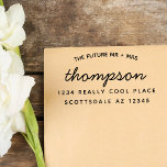 Custom Future Mr Mrs Modern Wedding Return Address Self-inking Stamp<br><div class="desc">Introducing our Custom Future Mr. & Mrs. Modern Wedding Return Address Self-Inking Stamp – a stylish and trendy couple stamp designed to add a personalized touch to your wedding correspondence. This future Mr. and Mrs. stamp is perfect for wedding invitations, save the dates, and any personalized wedding stationery. Featuring modern...</div>