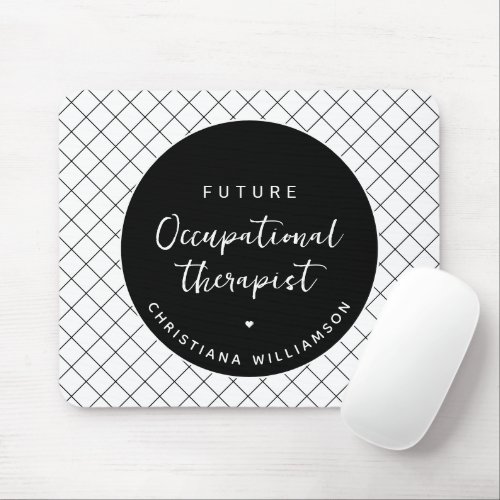 Custom Future OT Occupational Therapist Elegant Mouse Pad
