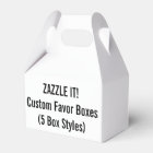 Custom GABLE Favor Boxes Blank Template