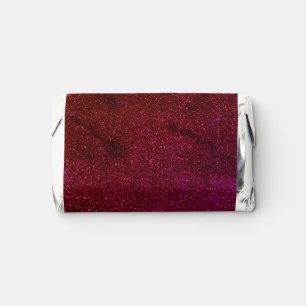 Custom Galaxy Burgundy Sparkle Wrappers Hershey's Miniatures