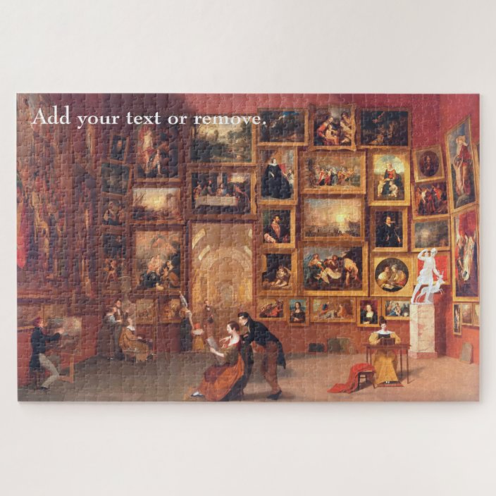 Custom Gallery Of The Louvre Samuel F B Morse Jigsaw Puzzle