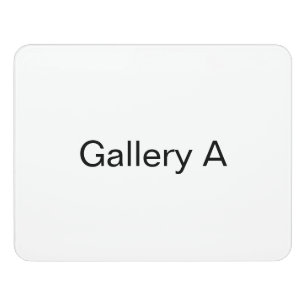 Custom Gallery Office Sign Placard