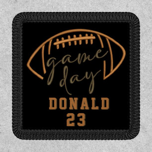 Custom Game Day Faux Embroidery Football Season  Patch