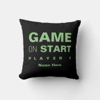 Custom Gamer Game Room Decor Green Black