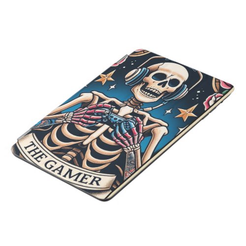 Custom Gamer Skeleton Tarot Style  iPad Mini Cover