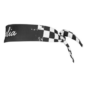 Custom-Games-Outdoor-Equipment-Checker Pattern Tie Headband
