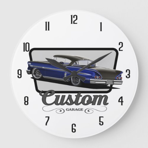 Custom Garage Impala Large Clock