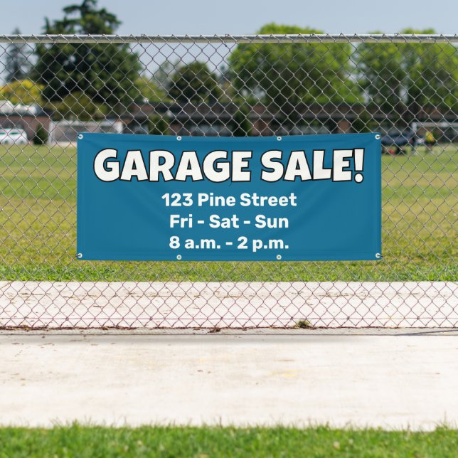 Custom GARAGE SALE! Banner (Insitu)