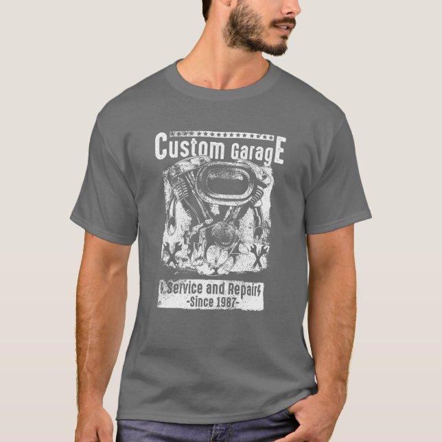Custom garage t-shirt (Front)