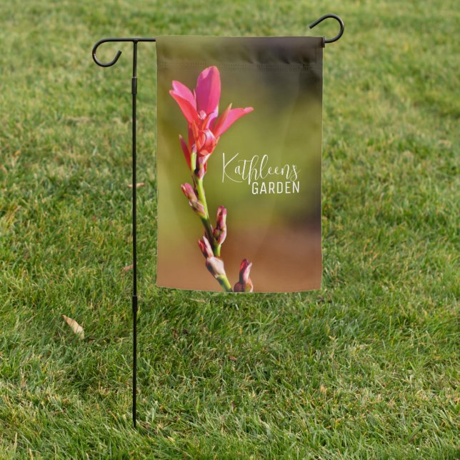 Custom Garden Flag with Flag Bracket (In SItu)