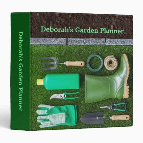 Custom Garden Planner 3 Ring Binder