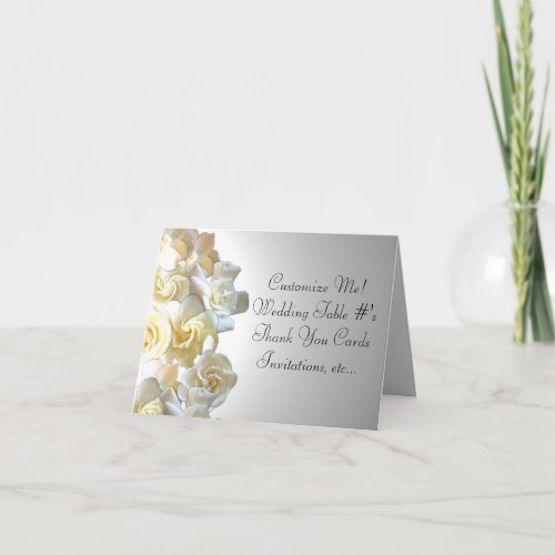 Custom gardenia flower notecards