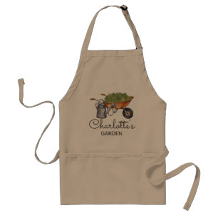 Custom Gardening Apron, Personalized Apron, Toddle Adult Apron