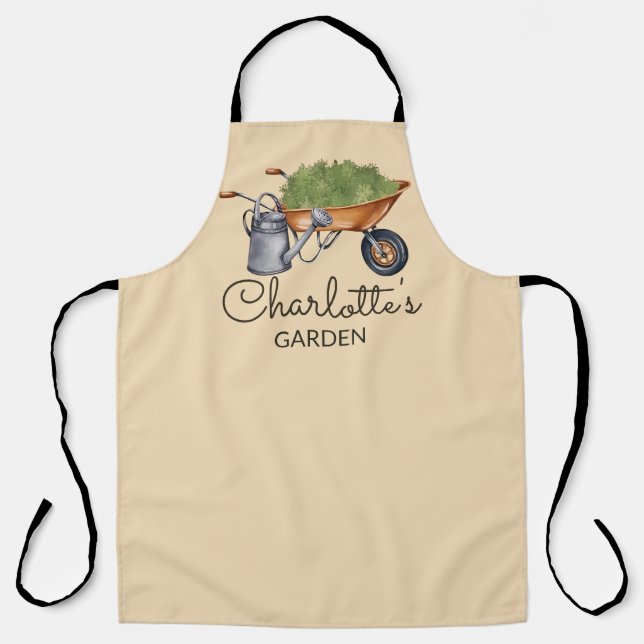Custom Gardening Apron, Personalized Apron, Toddle Apron (Front)