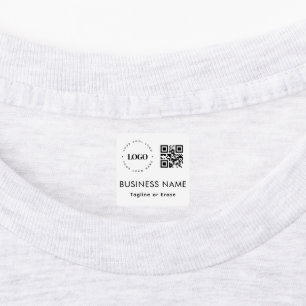 Custom Garment Business Company Logo QR Code Kids' Labels