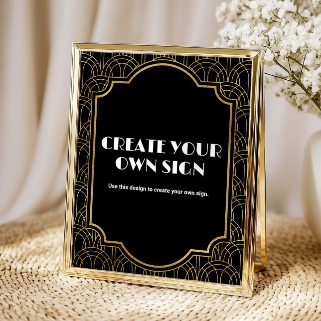 Custom Gatsby Roaring 20s Party Poster (Creator Uploaded)
