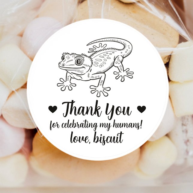 Custom Gecko Wedding Favor Stickers (Creator Uploaded)