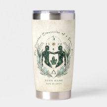 Custom Gemini Emerald & Gold Astrology Gift