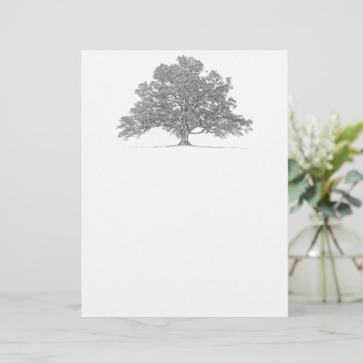 Custom Genealogy Oak Tree Stationary (Standing Front)