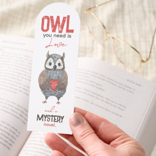 Custom Genre All You Need is Love Owl Bookmarks