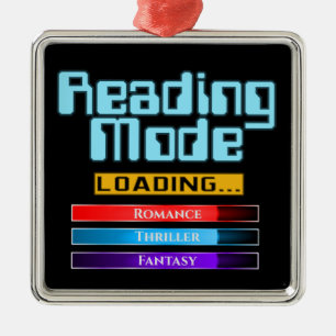 Custom Genre Reading Mode Metal Ornament