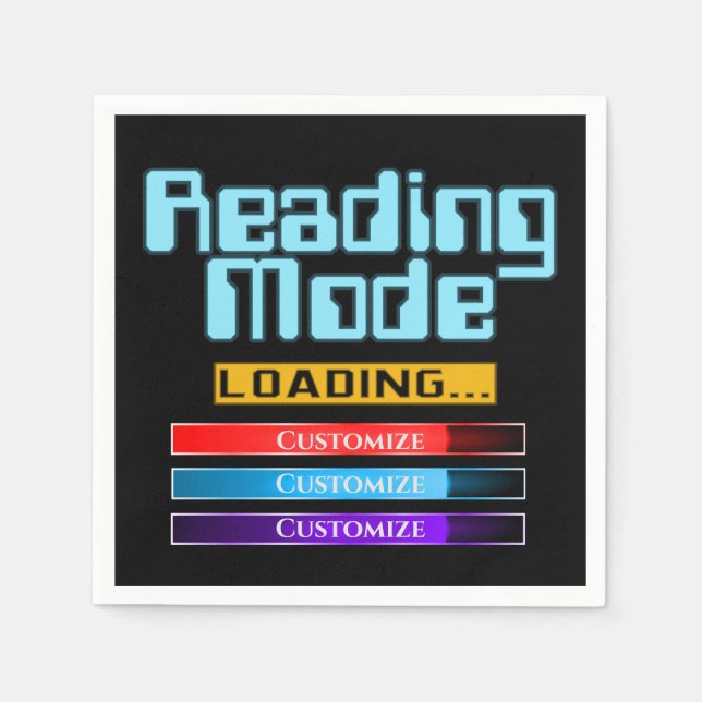 Custom Genre Reading Mode Napkins (Front)