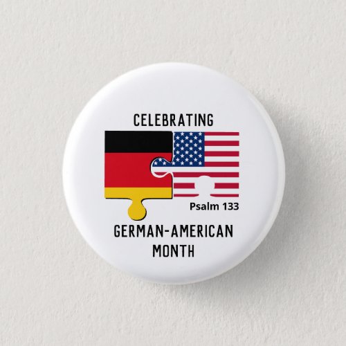 Custom GERMAN AMERICAN Flag Button
