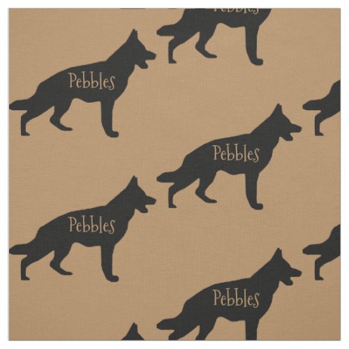 Custom German Shepherd Dog Fabric