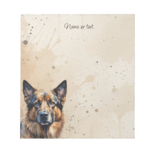 Custom  German Shepherd Pet Dog Animal Notepad