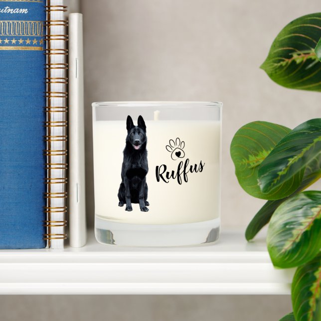 Custom German Shepherd  Scented Candle (Shelf)