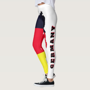 Custom Germany, Flag of Germany   GDR German Flag  Leggings