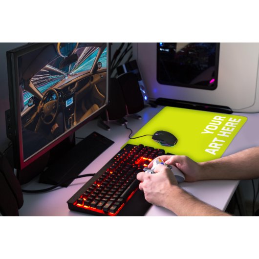 Custom Giant 18 x 16 Gaming Mousepad (Back Left)