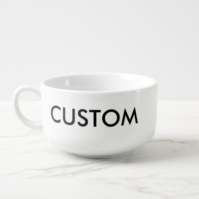 Custom Giant 28oz Porcelain Soup Mug | Zazzle