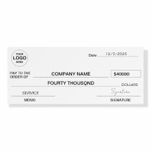 Custom Giant Check Board for Charity Events&Raffle