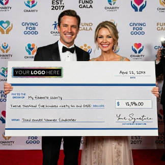 Custom Giant Check | Charity Donation Promotional Foam Board