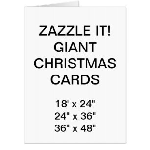 Custom Giant Chrismtas Cards Blank Template