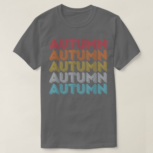 Custom Gift Autumn Name Personalized Cute  T-Shirt (Design Front)