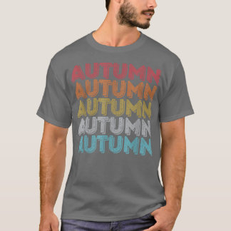 Custom Gift Autumn Name Personalized Cute  T-Shirt