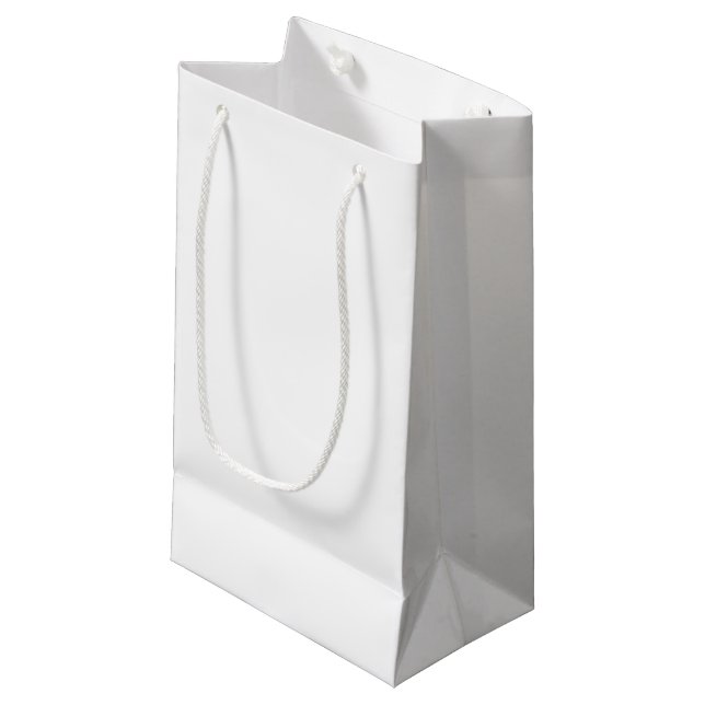 Custom Gift Bag - Small, Glossy (Front Angled)