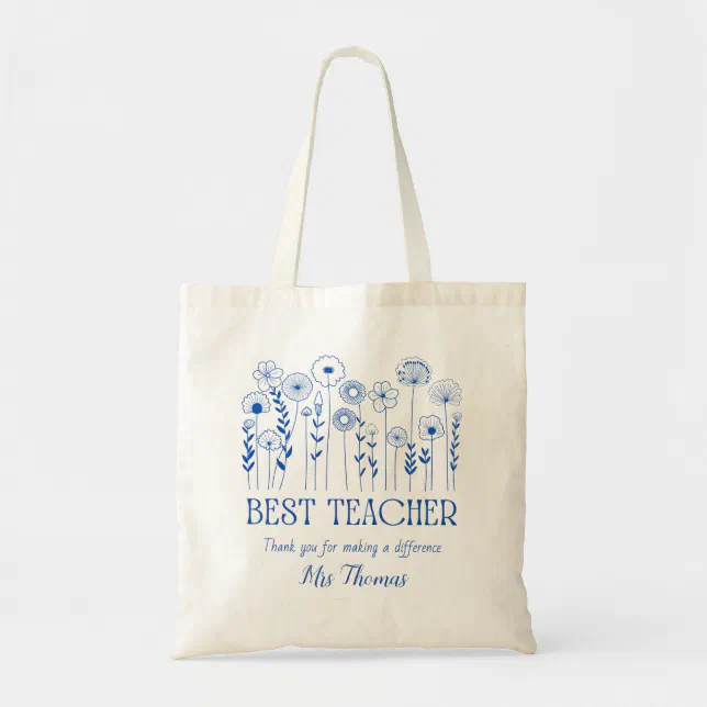 Custom gift bag teacher appreciation tote teacher | Zazzle