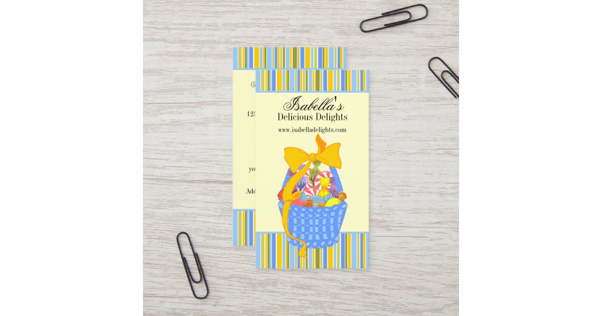 Custom Gift Basket Business Card Zazzle