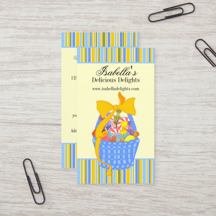Custom Gift Basket Business Card
