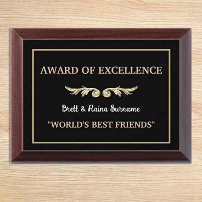 Custom Gift! Best Friends Award Plaque (Creator Uploaded)