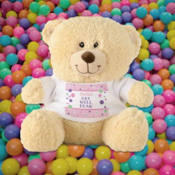 Custom Gift! Child's Get Well Teddy Bear by MaryGodmother at Zazzle