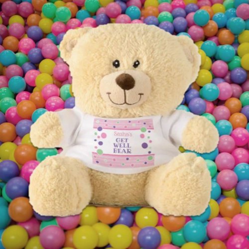 Custom Gift Childs Get Well Teddy Bear